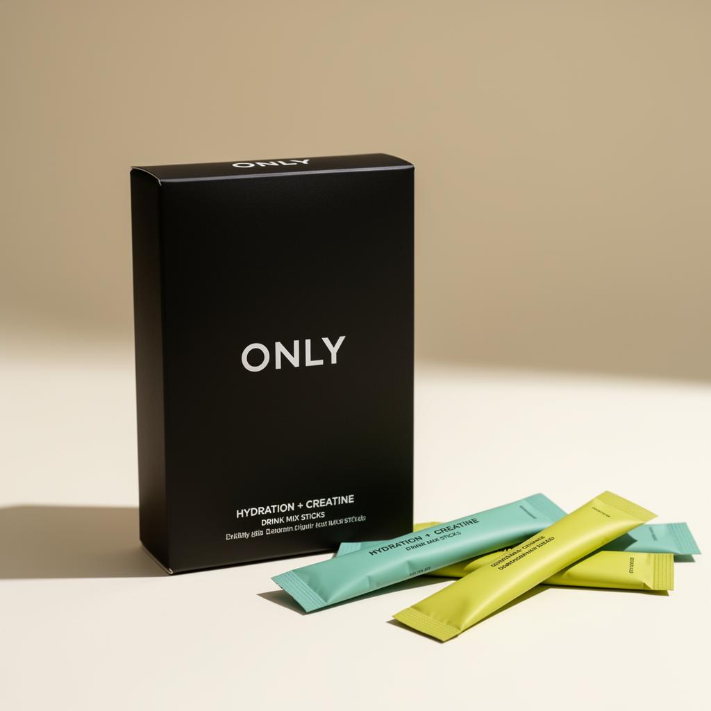 Only Hydration + Creatine Sticks box